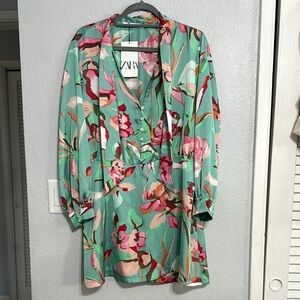 Zara Multicolor Floral Dress